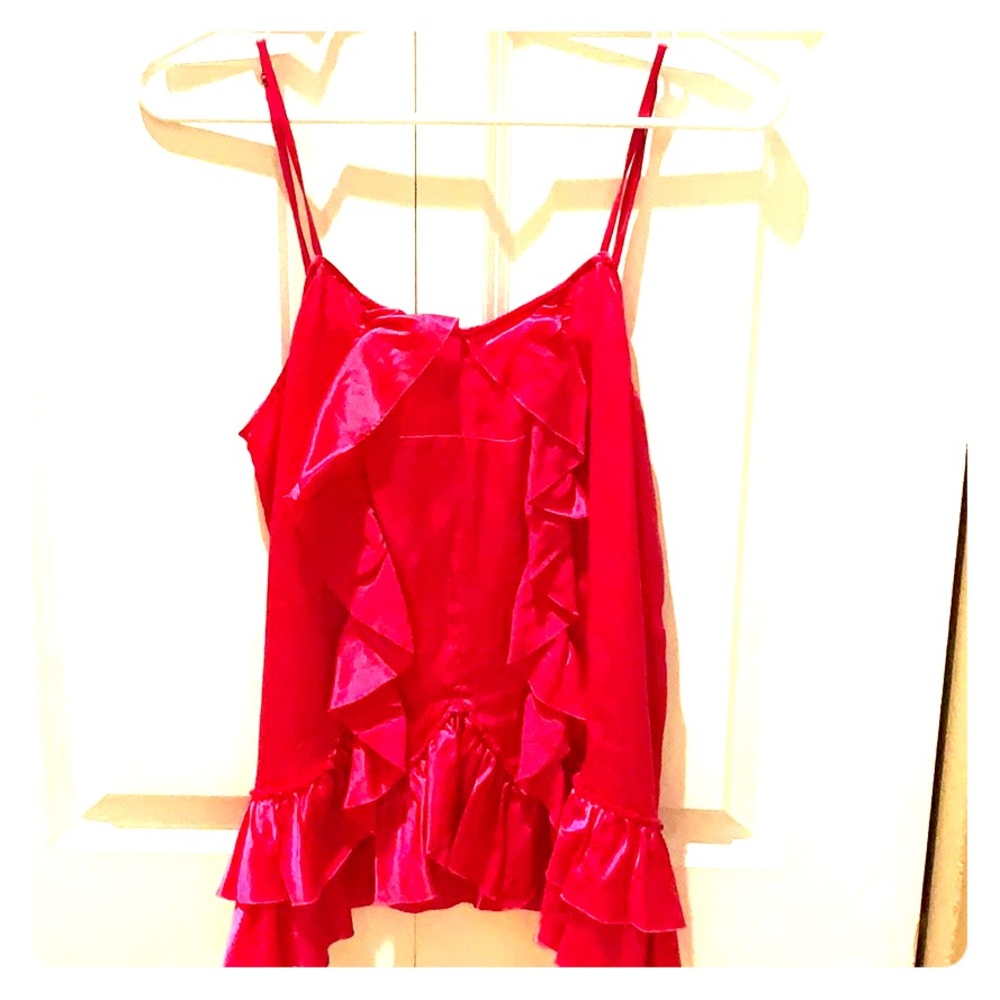 Banana Republic Heritage Pink Frilly Tank SZ S